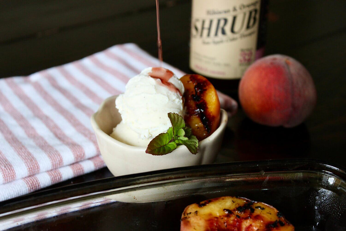 Peach, Ice Cream and Shrub Delight – Apple State Vinegar