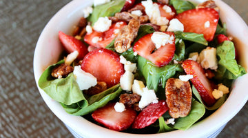 Strawberry Salad with Shrub Dressing
