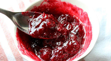 Cranberry and Raspberry Shrub Sauce