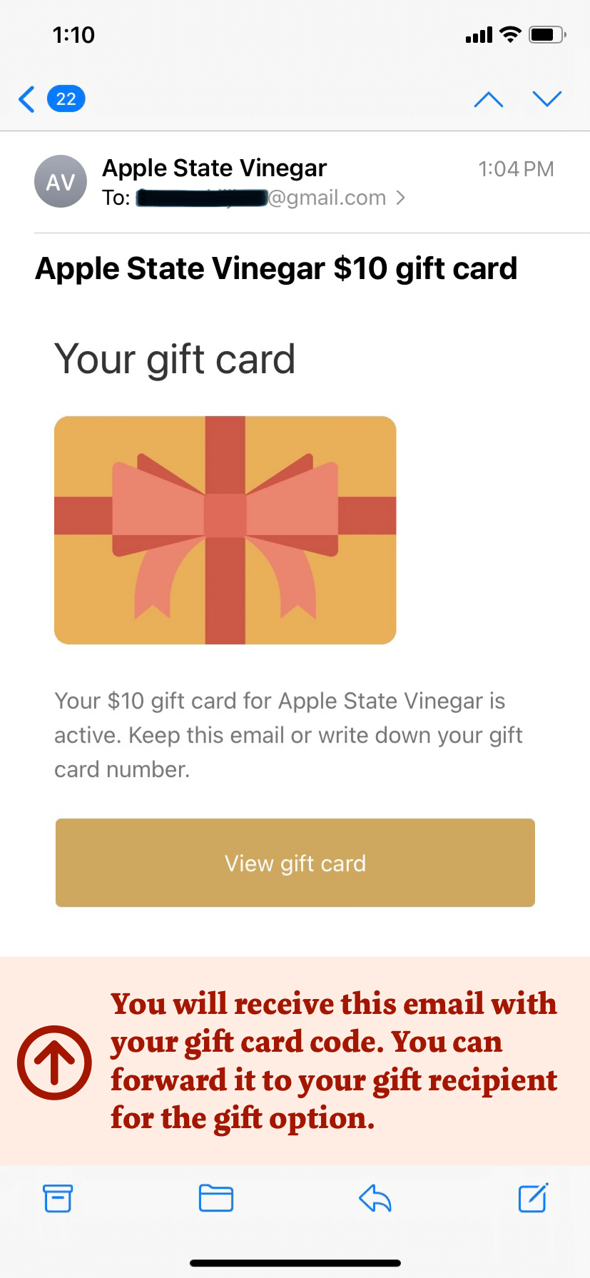 Apple State Vinegar E-gift card