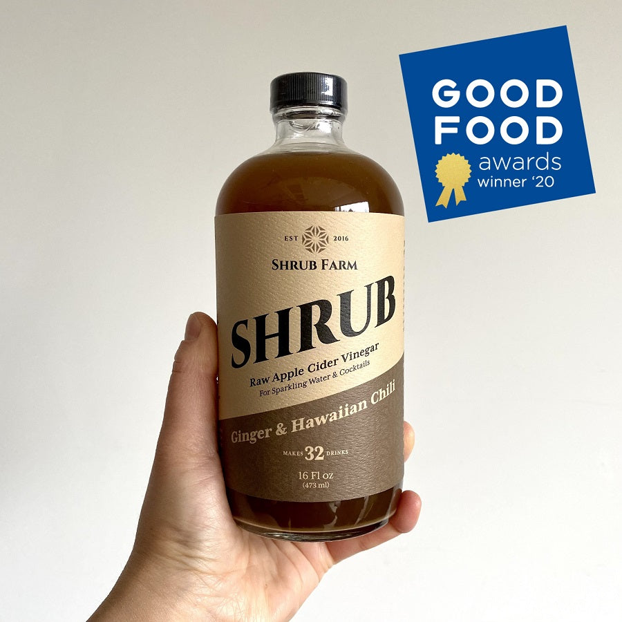 Ginger & Hawaiian Chili Shrub Apple Cider Vinegar for Healthy Drinks